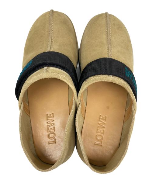 LOEWE（ロエベ）LOEWE (ロエベ) スウェードスリッパ ベージュ サイズ:42の古着・服飾アイテム