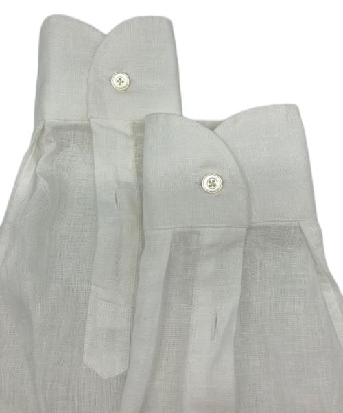 Brilla per il gusto（ブリッラ ペル イルグースト）Brilla per il gusto (ブリッラ ペル イルグースト) リネン カッタウェイ ワイドカラーシャツ ホワイト サイズ:Lの古着・服飾アイテム