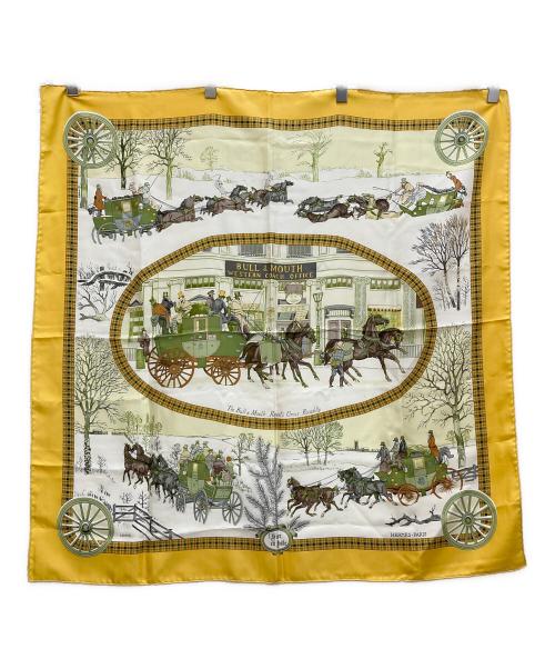 HERMES（エルメス）HERMES (エルメス) カレ90 イエローの古着・服飾アイテム