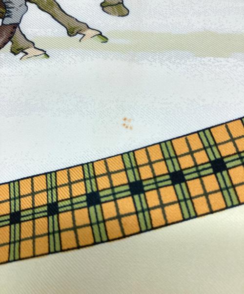 HERMES（エルメス）HERMES (エルメス) カレ90 イエローの古着・服飾アイテム