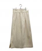 ANAYIアナイ）の古着「ラムビーバータイトスカート」｜ホワイト