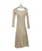 anuansアニュアンス）の古着「バックオープンコットンメッシュワンピース」｜アイボリー