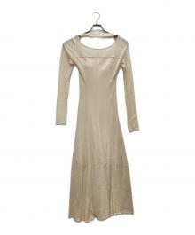 anuans（アニュアンス）の古着「バックオープンコットンメッシュワンピース」｜アイボリー