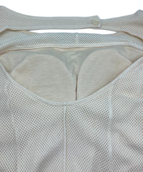 anuans（アニュアンス）anuans (アニュアンス) バックオープンコットンメッシュワンピース アイボリー サイズ:Ⅿの古着・服飾アイテム
