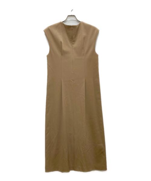 ADORE（アドーア）ADORE (アドーア) ノースリーブワンピース ベージュ サイズ:38の古着・服飾アイテム