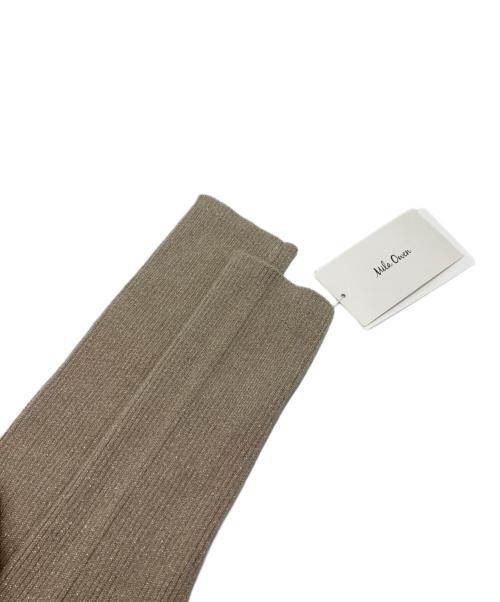 Mila Owen（ミラオーウェン）Mila Owen (ミラオーウェン) オフショルダーロングリブニットワンピース ベージュ サイズ:０の古着・服飾アイテム