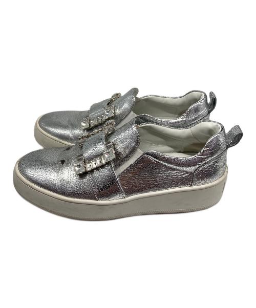 sergio rossi（セルジオロッシ）sergio rossi (セルジオロッシ) スリッポン シルバー サイズ:37の古着・服飾アイテム