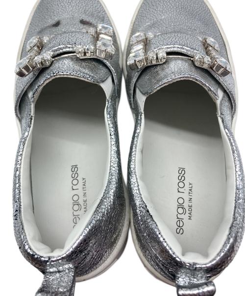 sergio rossi（セルジオロッシ）sergio rossi (セルジオロッシ) スリッポン シルバー サイズ:37の古着・服飾アイテム
