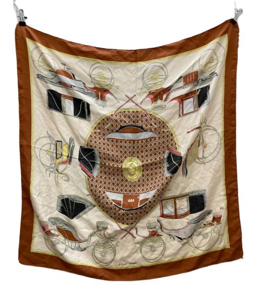 HERMES（エルメス）HERMES (エルメス) カレ90 ブラウンの古着・服飾アイテム