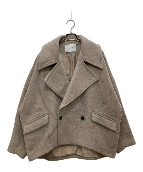 STYLE MIXER（スタイルミキサー）STYLE MIXER (スタイルミキサー) ウールコクーンショートコート ベージュ サイズ:Ｍの古着・服飾アイテム