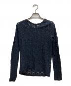 MACPHEEマカフィー）の古着「コットンナイロンレース クルーネックプルオーバー」｜グレー