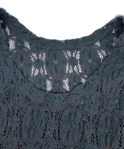 MACPHEE（マカフィー）MACPHEE (マカフィー) コットンナイロンレース クルーネックプルオーバー グレー サイズ:Ｓの古着・服飾アイテム