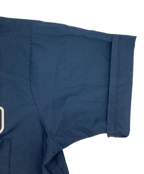 peels（ピールズ）peels (ピールズ) ショートスリーブ ワーク シャツ ネイビー サイズ:Ｍの古着・服飾アイテム