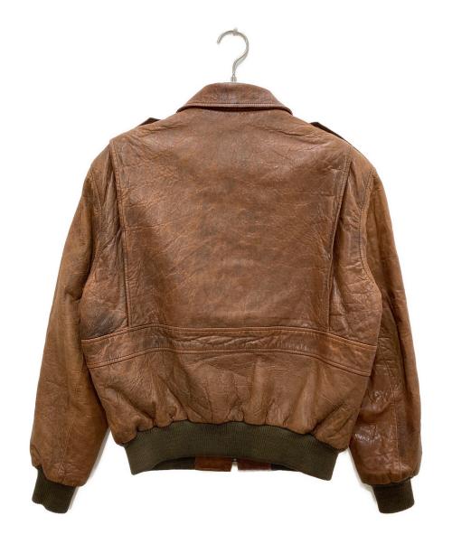 GARIBALDI（ガリバルディ）GARIBALDI (ガリバルディ) レザーフライトジャケット ブラウン サイズ:Ｌの古着・服飾アイテム