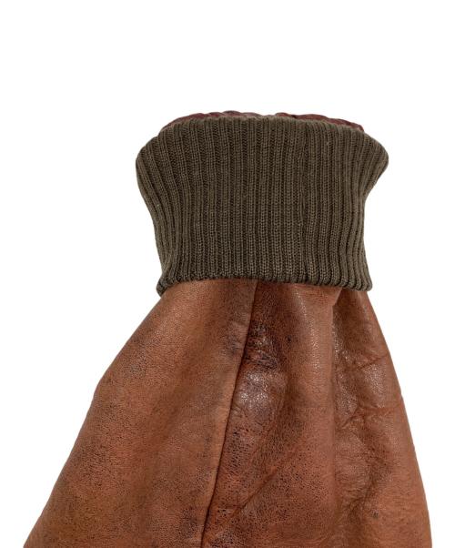 GARIBALDI（ガリバルディ）GARIBALDI (ガリバルディ) レザーフライトジャケット ブラウン サイズ:Ｌの古着・服飾アイテム