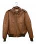 GARIBALDI（ガリバルディ）の古着「レザーフライトジャケット」｜ブラウン