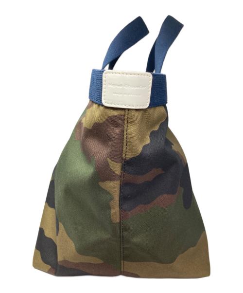 Herve Chapelier（エルベシャプリエ）Herve Chapelier (エルベシャプリエ) カモフラージュ舟型トートL バッグ カーキ×ネイビーの古着・服飾アイテム