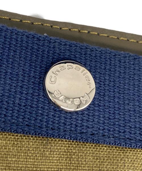 Herve Chapelier（エルベシャプリエ）Herve Chapelier (エルベシャプリエ) カモフラージュ舟型トートL バッグ カーキ×ネイビーの古着・服飾アイテム