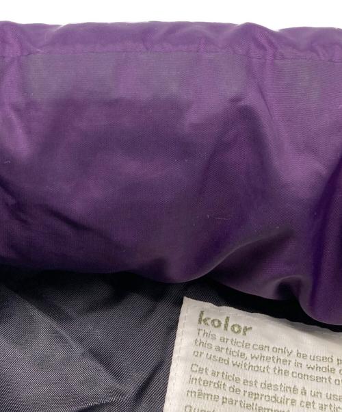 KOLOR（カラー）KOLOR (カラー) ダウンベストレイヤードテーラードコート ネイビー×パープル サイズ:1の古着・服飾アイテム