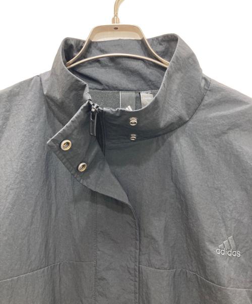 adidas（アディダス）adidas (アディダス) ウインドフルジップ ウーブンジャケット ブラック サイズ:2XLの古着・服飾アイテム
