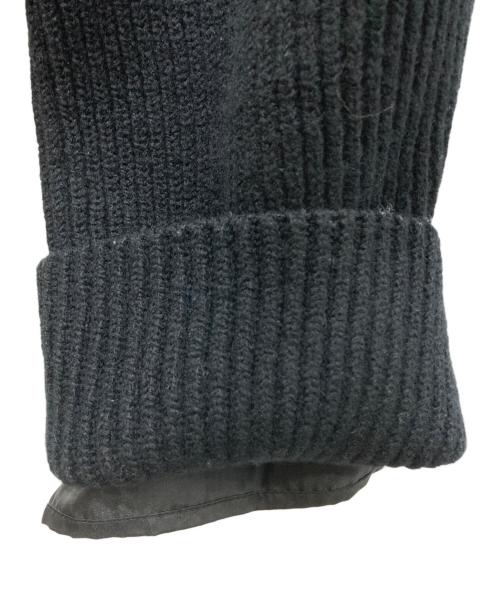 H BEAUTY&YOUTH（エイチ ビューティー&ユース）H BEAUTY&YOUTH (エイチ ビューティー&ユース) ウールナイロンリブカーディガン ブラック サイズ:表記無の古着・服飾アイテム