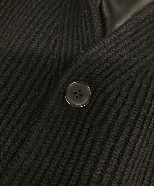 H BEAUTY&YOUTH（エイチ ビューティー&ユース）H BEAUTY&YOUTH (エイチ ビューティー&ユース) ウールナイロンリブカーディガン ブラック サイズ:表記無の古着・服飾アイテム