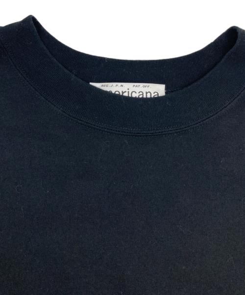 Americana（アメリカーナ）Americana (アメリカーナ) カットソーワンピース ブラック サイズ:Freeの古着・服飾アイテム