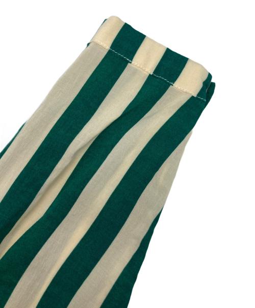 RHC Ron Herman（アールエイチシー ロンハーマン）RHC Ron Herman (アールエイチシー ロンハーマン) NATALIE MARTIN (ナタリー・マーティン) ストライプシャツワンピース グリーン×ホワイト サイズ:ＸＳの古着・服飾アイテム