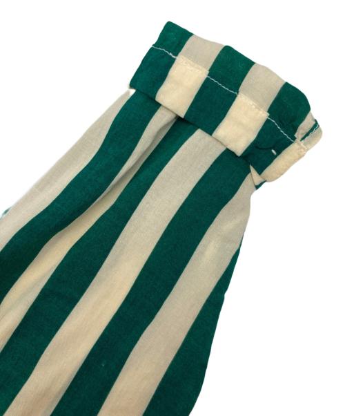 RHC Ron Herman（アールエイチシー ロンハーマン）RHC Ron Herman (アールエイチシー ロンハーマン) NATALIE MARTIN (ナタリー・マーティン) ストライプシャツワンピース グリーン×ホワイト サイズ:ＸＳの古着・服飾アイテム