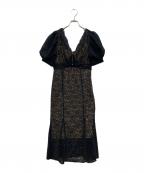 Snidelスナイデル）の古着「レースワンピース」｜ブラック