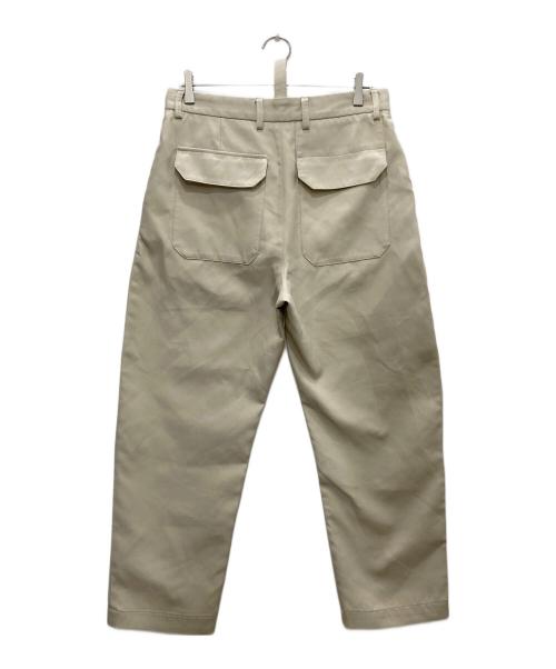 ZARA（ザラ）ZARA (ザラ) STUDIO NICHOLSON (スタジオ ニコルソン) ワイドテーパードパンツ ベージュ サイズ:40の古着・服飾アイテム
