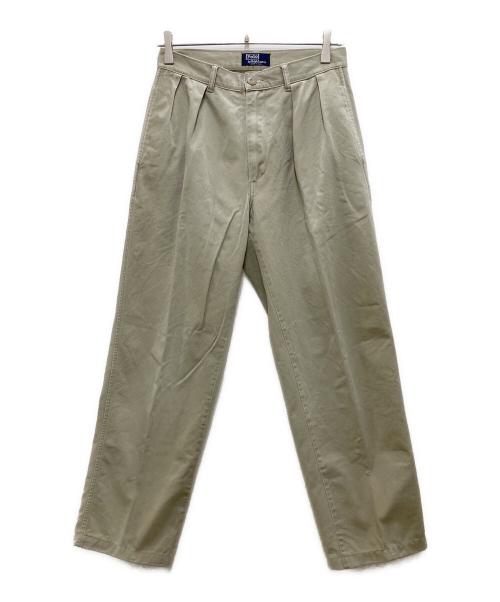 POLO RALPH LAUREN（ポロ・ラルフローレン）POLO RALPH LAUREN (ポロ・ラルフローレン) タックパンツ ベージュ サイズ:ーの古着・服飾アイテム