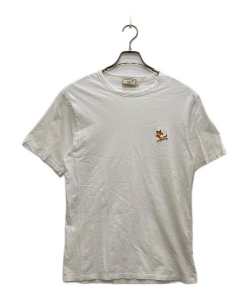 maison kitsune（メゾンキツネ）maison kitsune (メゾンキツネ) ラックスフォックス パッチ クラシック Tシャツ ホワイト サイズ:Ｓの古着・服飾アイテム