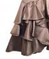 中古・古着 machatt (マチャット) アシメフリルスカート ブラウン サイズ:Ｆ 未使用品：7000円