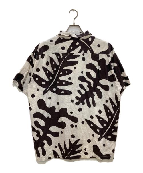 pataloha（パタロハ）pataloha (パタロハ) アロハシャツ ホワイト×ブラウン サイズ:ＸＬの古着・服飾アイテム