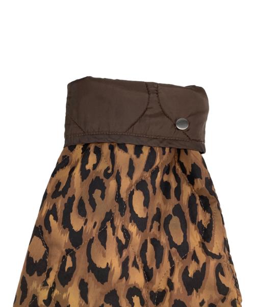 JOHNBULL（ジョンブル）JOHNBULL (ジョンブル) レオパード キルティングジャケット ブラウン サイズ:Ｌの古着・服飾アイテム