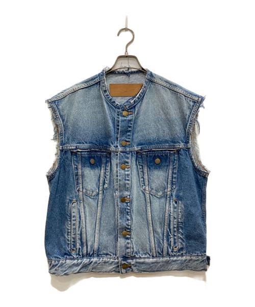 INSCRIRE（アンスクリア）INSCRIRE (アンスクリア) カットオフトラッカージャケット インディゴ サイズ:freeの古着・服飾アイテム