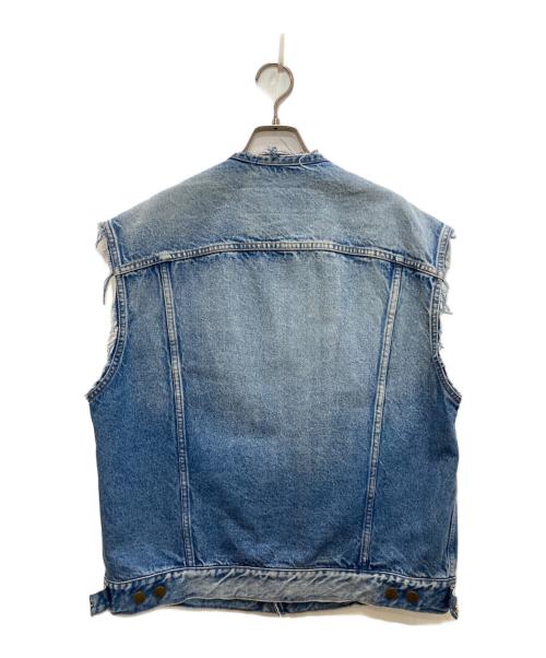 INSCRIRE（アンスクリア）INSCRIRE (アンスクリア) カットオフトラッカージャケット インディゴ サイズ:freeの古着・服飾アイテム