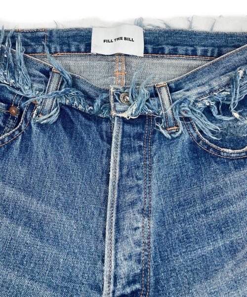 FILL THE BILL（フィルザビル）FILL THE BILL (フィルザビル) WAIST FRINGE 5POCKET JEANS/ウエストフリンジ５ポケットジーンズ インディゴ サイズ:Ｍの古着・服飾アイテム
