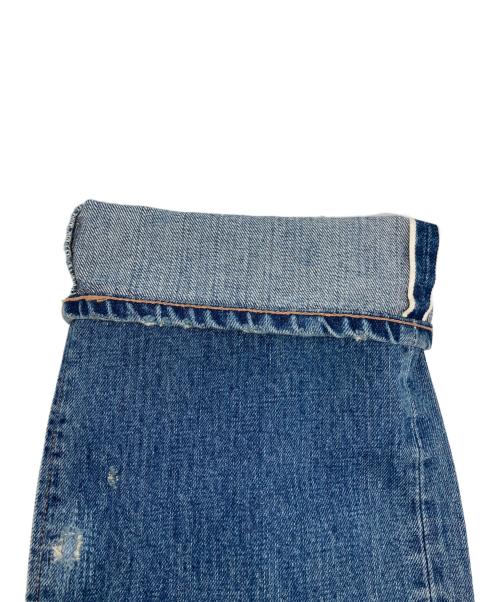 FILL THE BILL（フィルザビル）FILL THE BILL (フィルザビル) WAIST FRINGE 5POCKET JEANS/ウエストフリンジ５ポケットジーンズ インディゴ サイズ:Ｍの古着・服飾アイテム