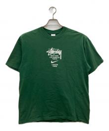 NIKE×stussy（ナイキ×ステューシー）の古着「NRG SS INTERNATIONAL TEE/NRG SS インターナショナルティー」｜グリーン