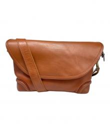 FIVEWOODS（ファイブウッズ）の古着「レザーフラップショルダーバッグ」｜ブラウン