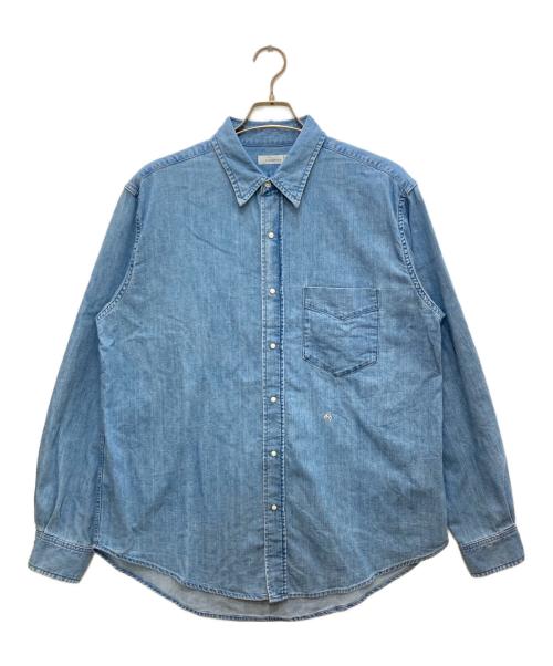 nanamica（ナナミカ）nanamica (ナナミカ) Regular Collar Light Denim Shirt/レギュラーカラーライトデニムシャツ インディゴ サイズ:Ｍの古着・服飾アイテム