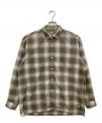 THE NORTH FACEザ ノース フェイス）の古着「ロングスリーブウーリーチェックシャツ」｜ベージュ