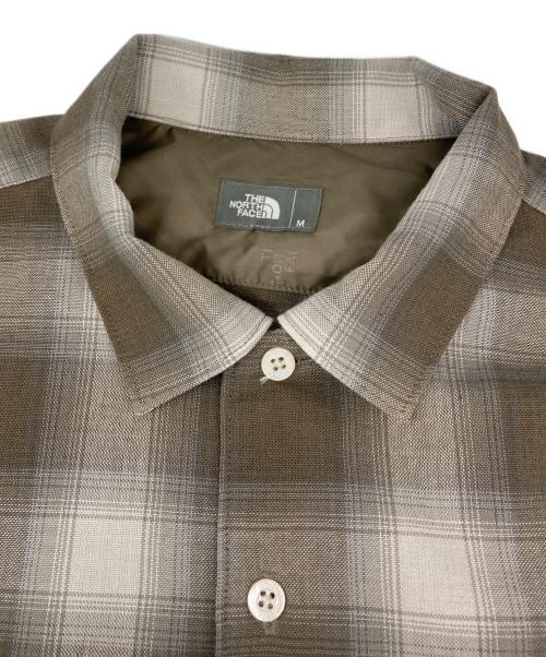 THE NORTH FACE（ザ ノース フェイス）THE NORTH FACE (ザ ノース フェイス) ロングスリーブウーリーチェックシャツ ベージュ サイズ:Ｍの古着・服飾アイテム