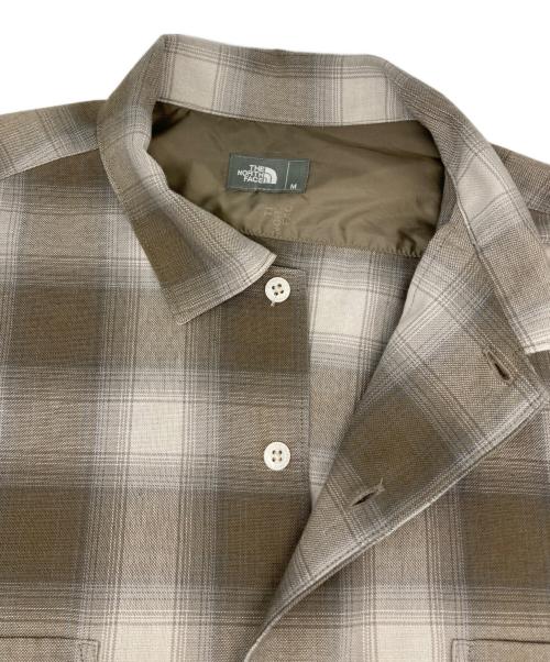 THE NORTH FACE（ザ ノース フェイス）THE NORTH FACE (ザ ノース フェイス) ロングスリーブウーリーチェックシャツ ベージュ サイズ:Ｍの古着・服飾アイテム