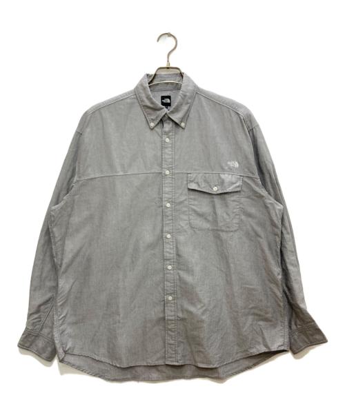 THE NORTH FACE（ザ ノース フェイス）THE NORTH FACE (ザ ノース フェイス) LS FD NUPTSE SHIRT グレー サイズ:Lの古着・服飾アイテム