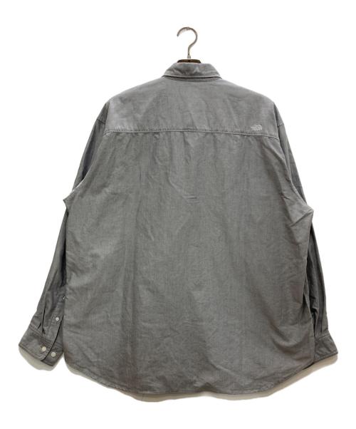 THE NORTH FACE（ザ ノース フェイス）THE NORTH FACE (ザ ノース フェイス) LS FD NUPTSE SHIRT グレー サイズ:Lの古着・服飾アイテム