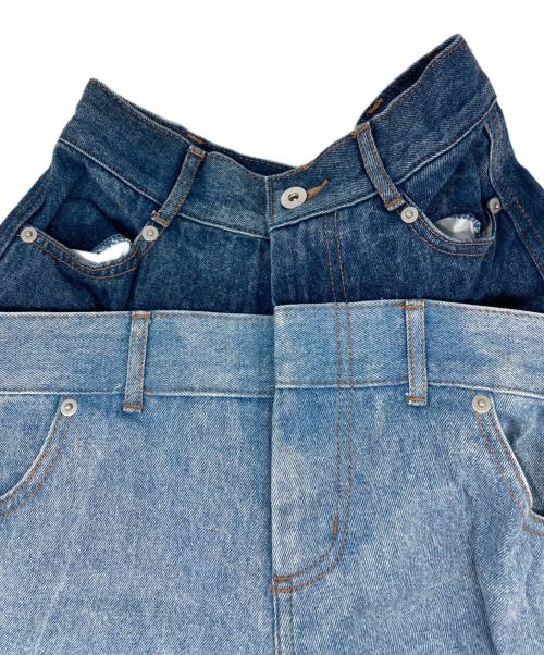 MAISON SPECIAL（メゾンスペシャル）MAISON SPECIAL (メゾンスペシャル) Double Waist Baggy Denim Pants/ダブルウエストバギーデニム インディゴ サイズ:36の古着・服飾アイテム