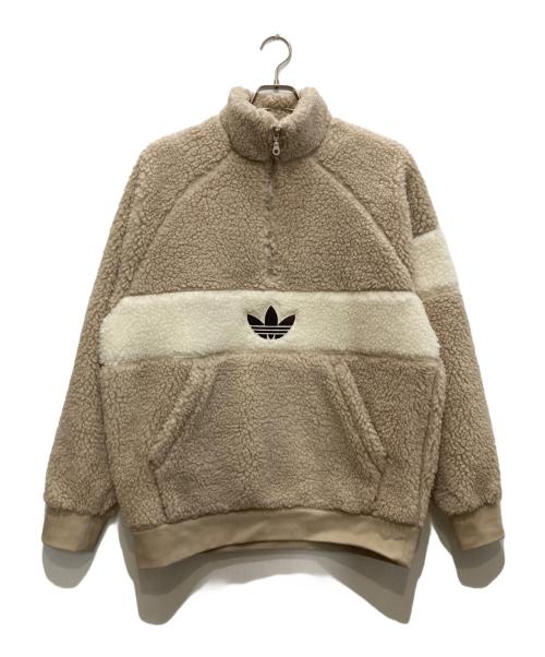 adidas（アディダス）adidas (アディダス) ウィンター フリースジャケット ベージュ サイズ:Ｍの古着・服飾アイテム